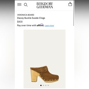 Veronica Beard, Darcey suede heeled clogs